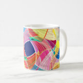 Mug Aquarelle colorée Abstraite, arrière - plan fantas (Devant droit)