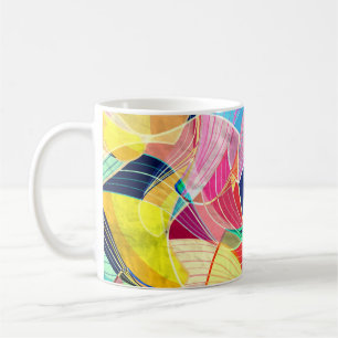 Mug Aquarelle colorée Abstraite, arrière - plan fantas