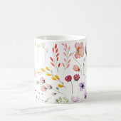 Mug Aquarelle colorée Fleur sauvage Meadow (Centre)