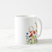 Mug Aquarelle colorée Fleurs sauvages été (Devant droit)