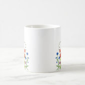 Mug Aquarelle colorée Fleurs sauvages été (Centre)
