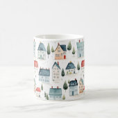 Mug Aquarelle colorée Maisons Ménage (Centre)