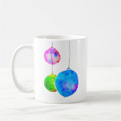 Mug Aquarelle colorée moderne fête de Noël (Gauche)