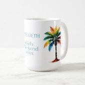 Mug Aquarelle colorée Palmiers Personnalisés (Devant droit)