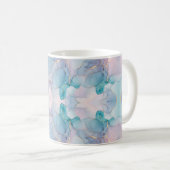 Mug aquarelle conception abstraite (Devant droit)