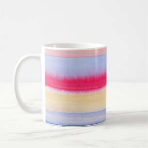 Mug Aquarelle couleurs rayures.rayures, aquarelle, aqu