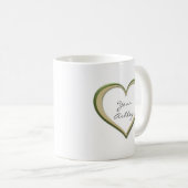 Mug Aquarelle couronne or trame (Devant droit)