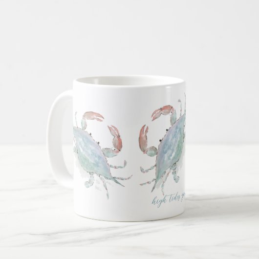 Mug Aquarelle Crabe côtier (Devant gauche)