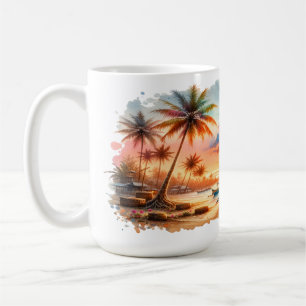Mug Aquarelle Croquis Bali Indonésie Tropical