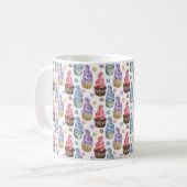 Mug Aquarelle cupcakes colorés (Devant gauche)