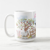 Mug Aquarelle Cute Country Animaux de ferme (Gauche)