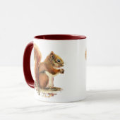 Mug Aquarelle Cute Écureuil rouge Nature animale (Devant gauche)