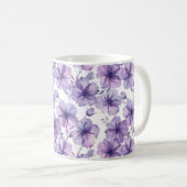 Mug Aquarelle Cute Sophistiqué Chic Romantique Floral (Devant droit)