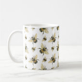 Mug Aquarelle d'abeille vintage (Gauche)