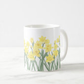 Mug Aquarelle Daffodil Ditzy Floral (Devant droit)