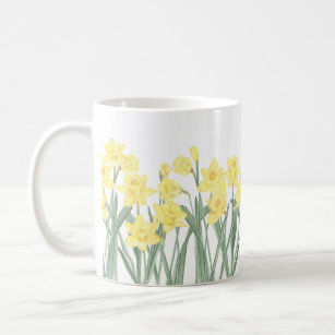 Mug Aquarelle Daffodil Ditzy Floral