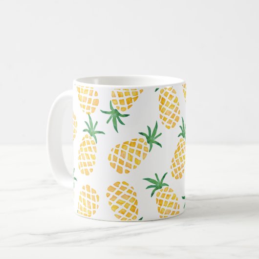 Mug Aquarelle d'ananas (Devant gauche)