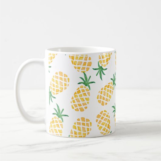 Mug Aquarelle d'ananas (Gauche)