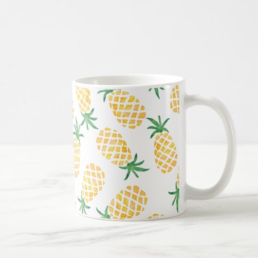 Mug Aquarelle d'ananas (Droite)