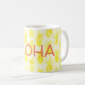 Mug Aquarelle d'ananas jaune (Devant droit)