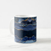Mug Aquarelle d'aquarelle marine Abstraite (Devant gauche)