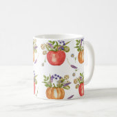 Mug Aquarelle d'automne, Composition transparente. (Devant droit)