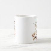 Mug Aquarelle d'automne Monogramme floral initial S (Centre)