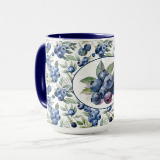 Mug Aquarelle de bleuets mignons