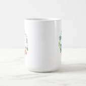 Mug Aquarelle de Boho florale et monogramme du (Centre)