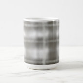 Mug aquarelle de buffalo plaid gris blanc tartan rusti (Centre)