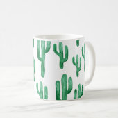 Mug Aquarelle de cactus : illustration à main (Devant droit)