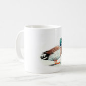 Mug Aquarelle de canard de Mallard (Devant gauche)