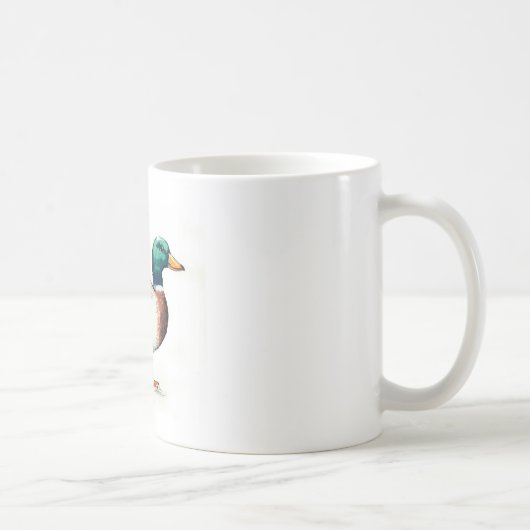 Mug Aquarelle de canard de Mallard (Droite)