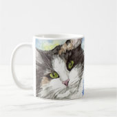 Mug Aquarelle de chat (Gauche)