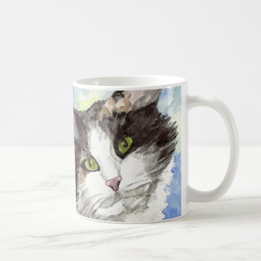 Mug Aquarelle de chat (Droite)