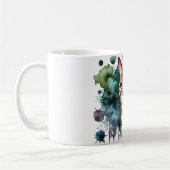 Mug Aquarelle de chat Bengale d'or (Gauche)