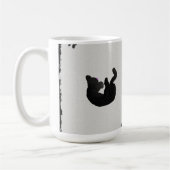Mug Aquarelle de chats noirs (Gauche)