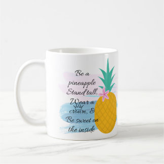 Mug Aquarelle de citation d'ananas
