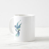 Mug Aquarelle de colibri bleu (Devant gauche)