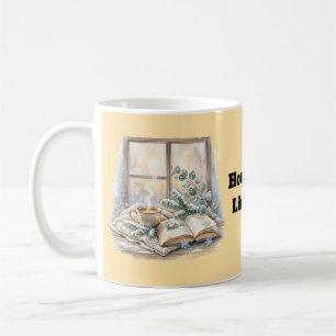 Mug Aquarelle de fenêtre hivernale cosy
