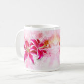 Mug Aquarelle de fleur de Stargazer Lily - wb 03 (Devant gauche)