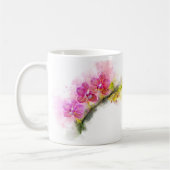 Mug Aquarelle de fleur d'orchidée - rose wb 01 (Gauche)
