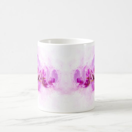 Mug Aquarelle de fleur d'orchidée - rose wb 03 (Centre)