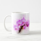 Mug Aquarelle de fleur d'orchidée - rose wb 03 (Gauche)