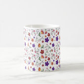 Mug Aquarelle de fleurs florales (Centre)