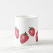 Mug Aquarelle de fraises peinte à la main (Centre)