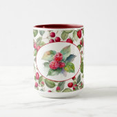 Mug Aquarelle de framboises mignonnes (Centre)