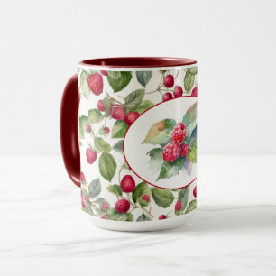 Mug Aquarelle de framboises mignonnes