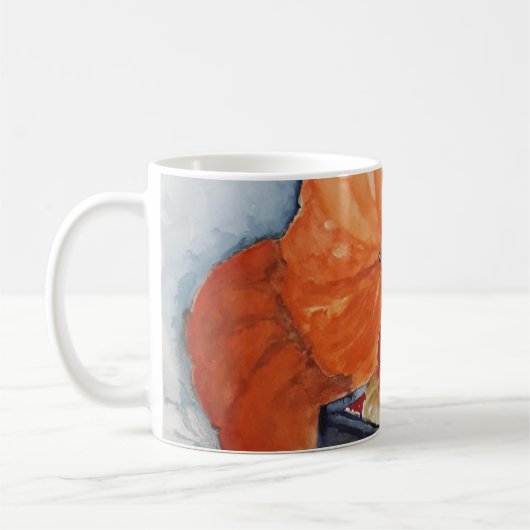 Mug Aquarelle de fruit d'automne (Gauche)
