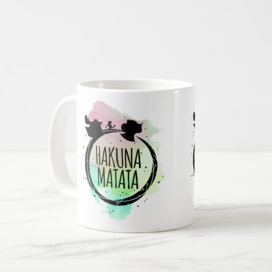 Mug Aquarelle de Hakuna Matata (Devant gauche)